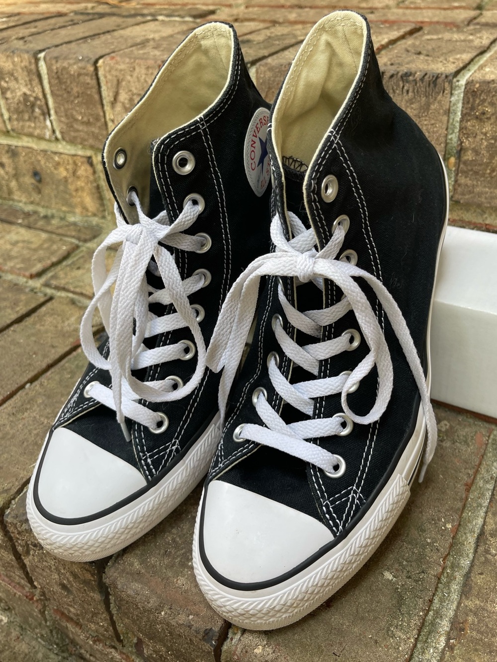 Converse Chuck Taylor All Star Black High Top Sneakers M 8.5 W 10.5 - Picture 3 of 16